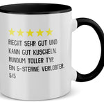 22Feels® Verlobter Geschenk - Tasse mit Spruch (Weiss-Schwarz, 320ml)-TwoTone Tasse Weiss-Schwarz 320ml-22Feels