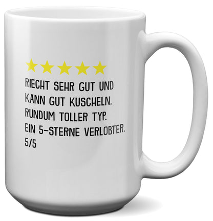 22Feels® Verlobter Geschenk - XL Tasse mit Spruch (Weiss, 440ml)-Weisse XL Tasse 440ml-22Feels