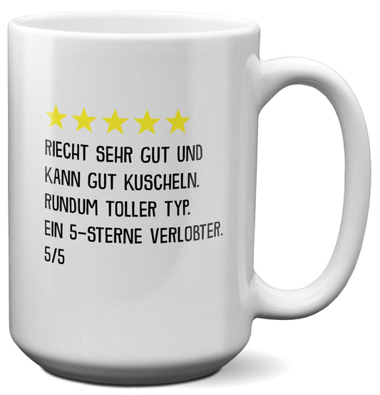 22Feels® Verlobter Geschenk - XL Tasse mit Spruch (Weiss, 440ml)-Weisse XL Tasse 440ml-22Feels