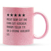 22Feels® Verlobter Geschenk - Glitzertasse mit Spruch (Pink, 320ml)-Glitzertasse Pink 320ml-22Feels