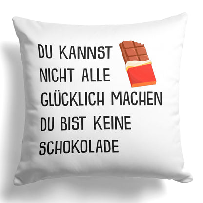 22Feels® Lustiges Kissen mit Spruch: - Büro Geschenkidee (Weiss 40x40cm)-Kissen Weiss 40x40-22Feels