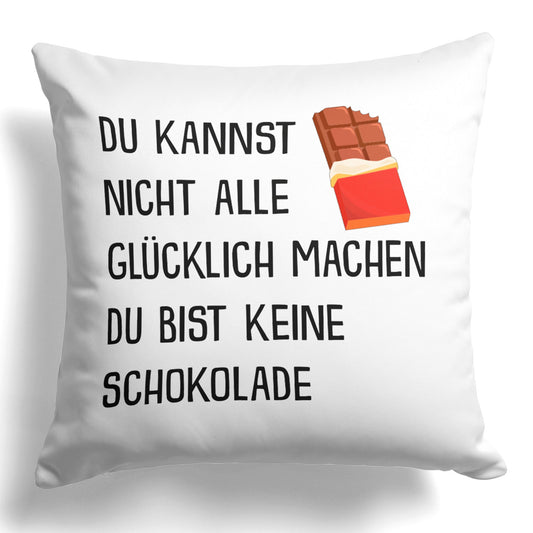 22Feels® Lustiges Kissen mit Spruch: - Büro Geschenkidee (Weiss 40x40cm)-Kissen Weiss 40x40-22Feels
