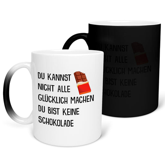 22Feels® Lustige Zaubertasse mit Spruch: - Büro Geschenkidee (Matt-Schwarz und Weiss, 320ml)-Farbwechsel Tasse Matt 320ml-22Feels