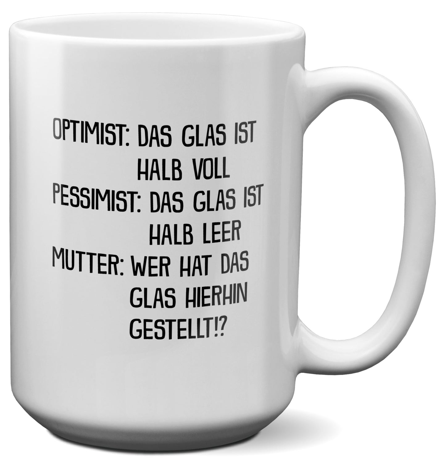 22Feels® Mama Geschenk - XL Tasse mit Spruch (Weiss, 440ml)-Weisse XL Tasse 440ml-22Feels