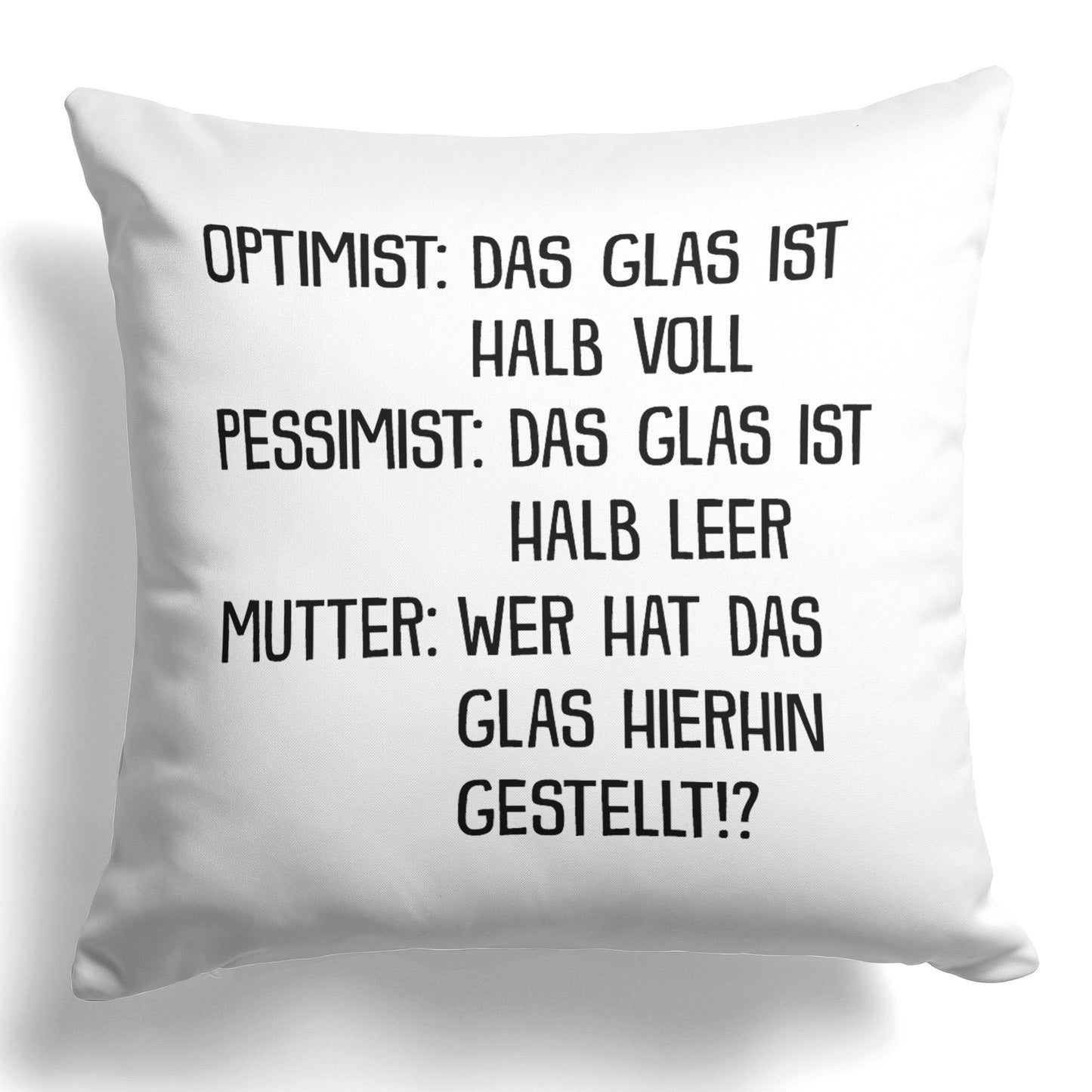 22Feels® Mama Geschenk - Kissen mit Spruch (Weiss 40x40cm)-Kissen Weiss 40x40-22Feels