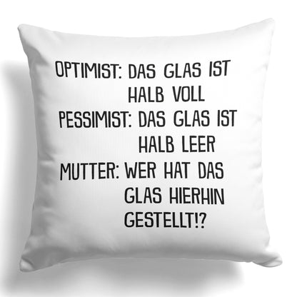 22Feels® Mama Geschenk - Kissen mit Spruch (Weiss 40x40cm)-Kissen Weiss 40x40-22Feels