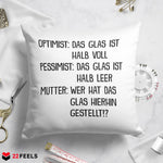 22Feels® Mama Geschenk - Kissen mit Spruch (Weiss 40x40cm)-Kissen Weiss 40x40-22Feels