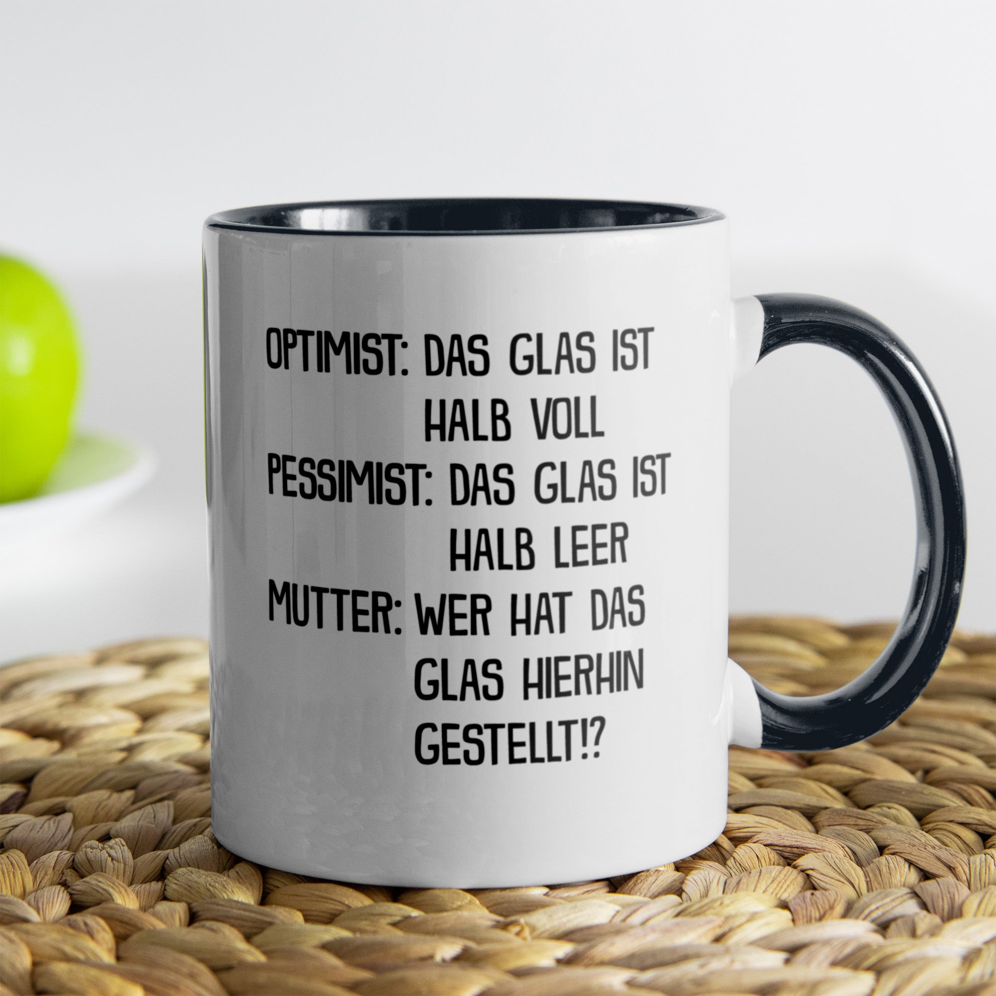 22Feels® Mama Geschenk - Tasse mit Spruch (Weiss-Schwarz, 320ml)-TwoTone Tasse Weiss-Schwarz 320ml-22Feels