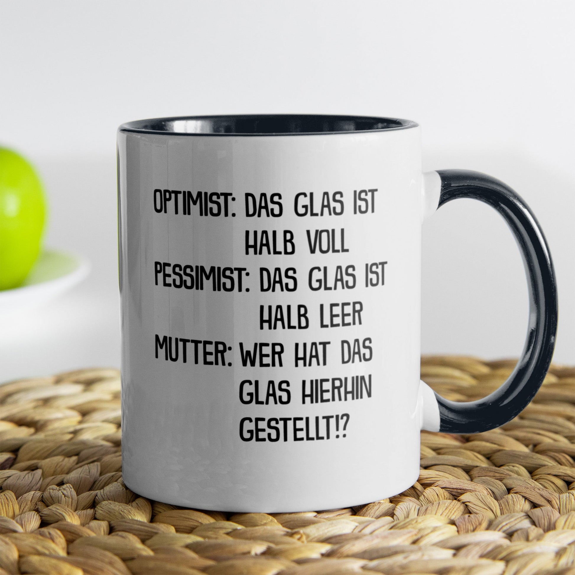 22Feels® Mama Geschenk - Tasse mit Spruch (Weiss-Schwarz, 320ml)-TwoTone Tasse Weiss-Schwarz 320ml-22Feels