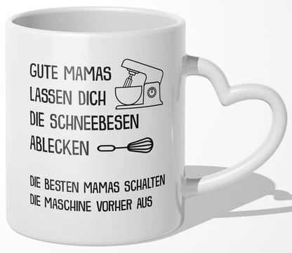 22Feels® Geschenk für Mamas - Tasse mit Spruch (Herzhenkel, Weiss, 320ml)-Tasse Weiss Herzhenkel 320ml-22Feels