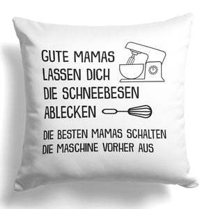 22Feels® Mama Geschenk - Kissen mit Spruch (Weiss 40x40cm)-Kissen Weiss 40x40-22Feels