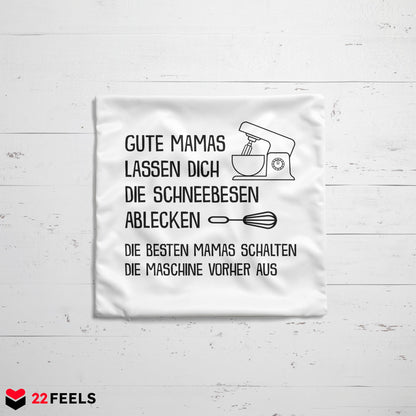 22Feels® Mama Geschenk - Kissen mit Spruch (Weiss 40x40cm)-Kissen Weiss 40x40-22Feels