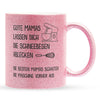 22Feels® Mama Geschenk - Glitzertasse mit Spruch (Pink, 320ml)-Glitzertasse Pink 320ml-22Feels