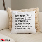 22Feels® Mama Geschenk - Kissen mit Spruch (Weiss 40x40cm)-Kissen Weiss 40x40-22Feels