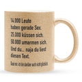 22Feels® Lustige Glitzertasse mit Spruch: - Büro Geschenkidee (Gold, 320ml)-Glitzertasse Gold 320ml-22Feels