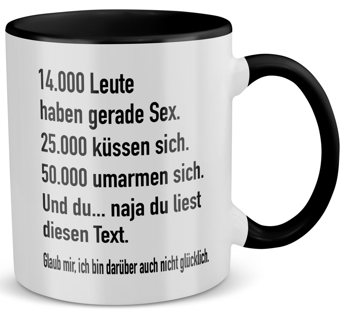 22Feels® Lustige Tasse mit Spruch: - Büro Geschenkidee (Weiss-Schwarz, 320ml)-TwoTone Tasse Weiss-Schwarz 320ml-22Feels