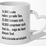 22Feels® Lustige Tasse mit Spruch: - Büro Geschenkidee (Herzhenkel, Weiss, 320ml)-Tasse Weiss Herzhenkel 320ml-22Feels