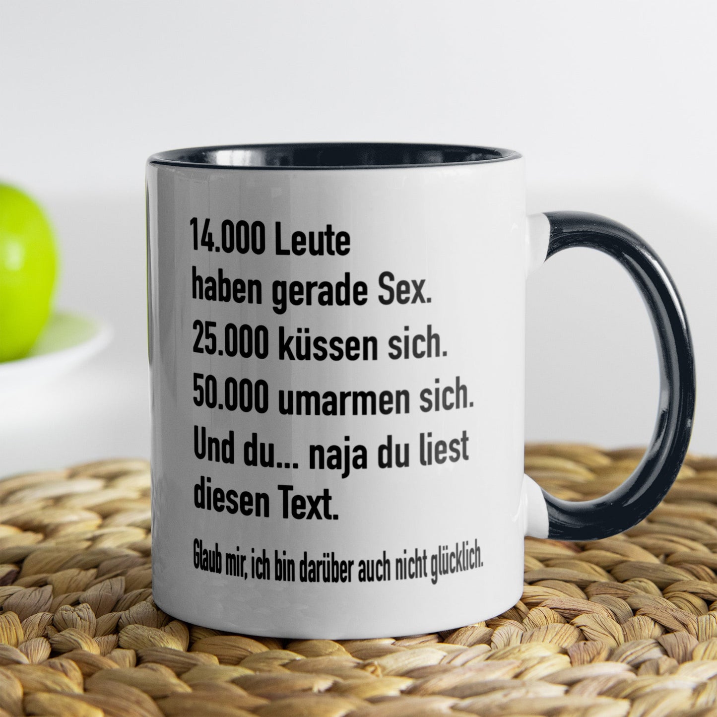 22Feels® Lustige Tasse mit Spruch: - Büro Geschenkidee (Weiss-Schwarz, 320ml)-TwoTone Tasse Weiss-Schwarz 320ml-22Feels