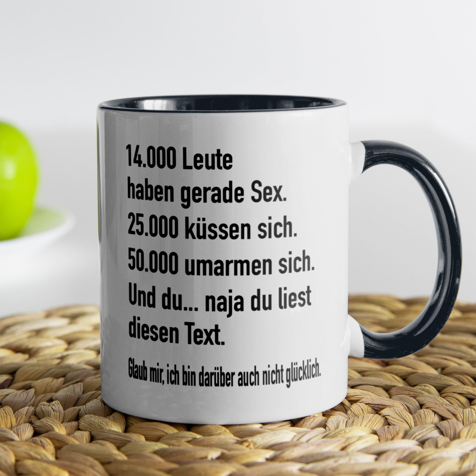 22Feels® Lustige Tasse mit Spruch: - Büro Geschenkidee (Weiss-Schwarz, 320ml)-TwoTone Tasse Weiss-Schwarz 320ml-22Feels