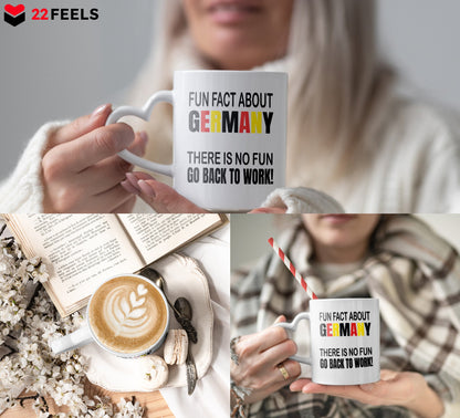 22Feels® Lustige Tasse mit Spruch: - Büro Geschenkidee (Herzhenkel, Weiss, 320ml)-Tasse Weiss Herzhenkel 320ml-22Feels