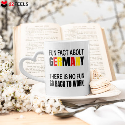 22Feels® Lustige Tasse mit Spruch: - Büro Geschenkidee (Herzhenkel, Weiss, 320ml)-Tasse Weiss Herzhenkel 320ml-22Feels