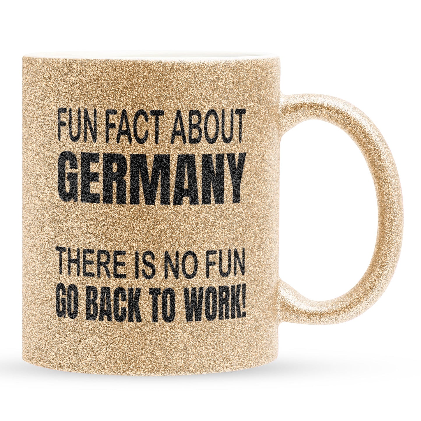22Feels® Lustige Glitzertasse mit Spruch: - Büro Geschenkidee (Gold, 320ml)-Glitzertasse Gold 320ml-22Feels