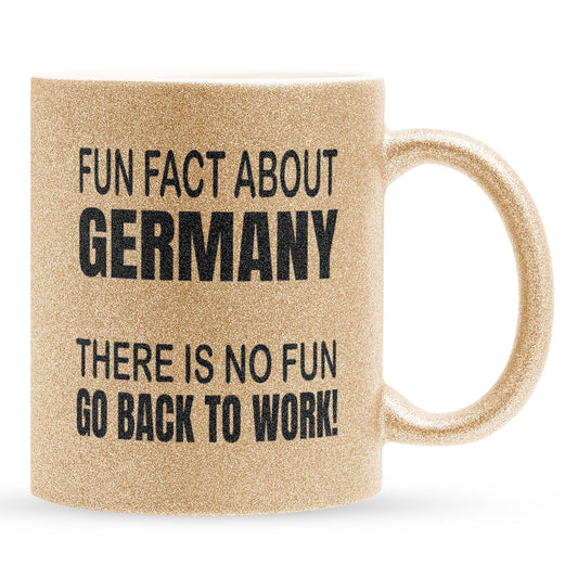 22Feels® Lustige Glitzertasse mit Spruch: - Büro Geschenkidee (Gold, 320ml)-Glitzertasse Gold 320ml-22Feels
