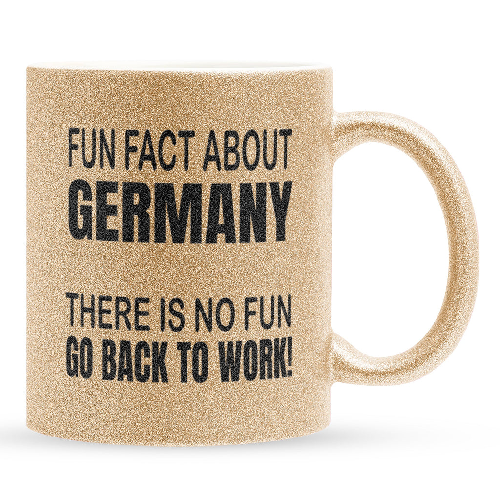 22Feels® Lustige Glitzertasse mit Spruch: - Büro Geschenkidee (Gold, 320ml)-Glitzertasse Gold 320ml-22Feels