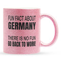 22Feels® Lustige Glitzertasse mit Spruch: - Büro Geschenkidee (Pink, 320ml)-Glitzertasse Pink 320ml-22Feels