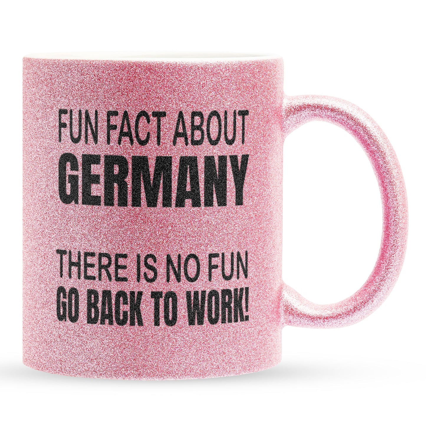 22Feels® Lustige Glitzertasse mit Spruch: - Büro Geschenkidee (Pink, 320ml)-Glitzertasse Pink 320ml-22Feels