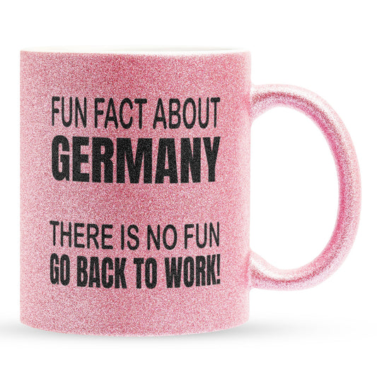 22Feels® Lustige Glitzertasse mit Spruch: - Büro Geschenkidee (Pink, 320ml)-Glitzertasse Pink 320ml-22Feels