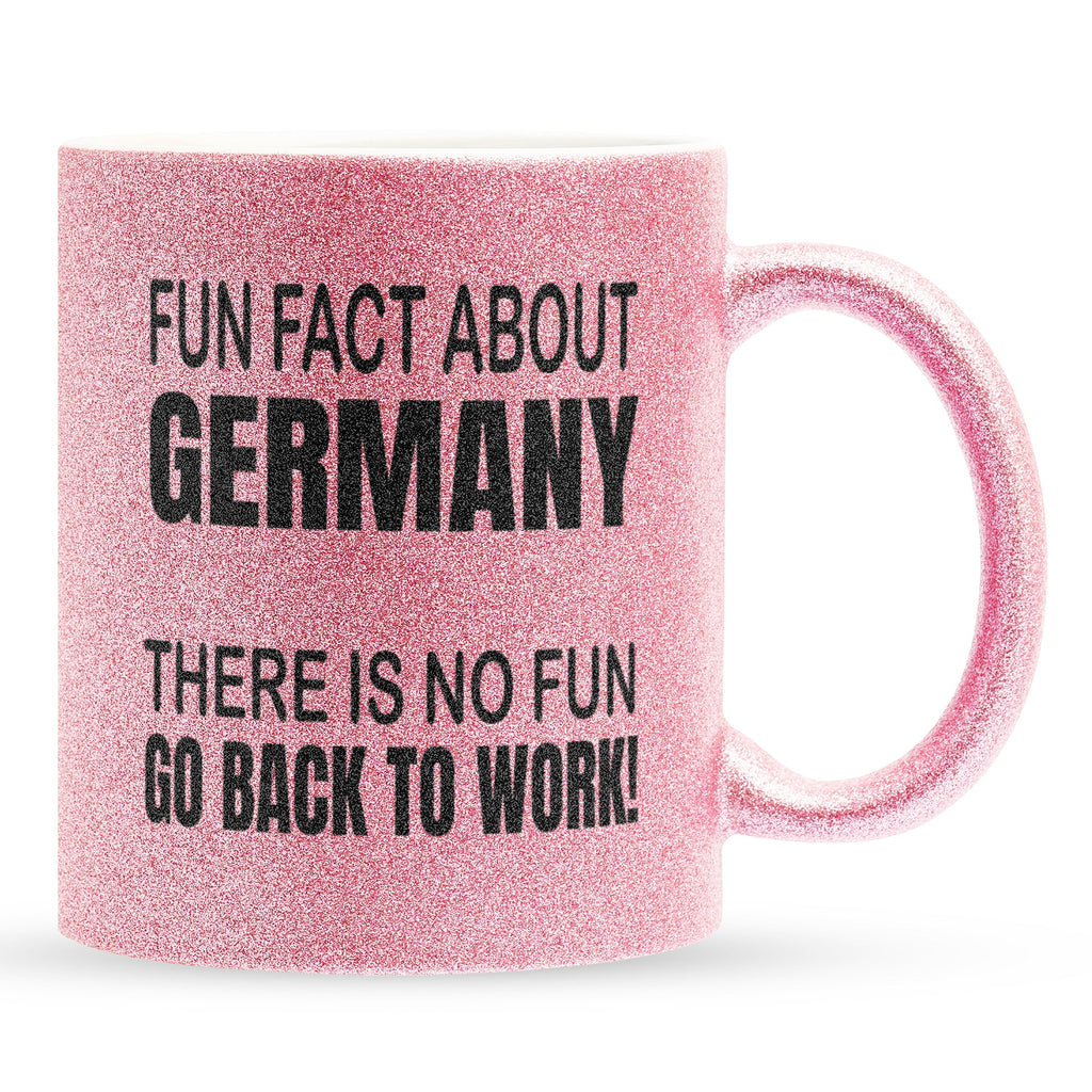 22Feels® Lustige Glitzertasse mit Spruch: - Büro Geschenkidee (Pink, 320ml)-Glitzertasse Pink 320ml-22Feels