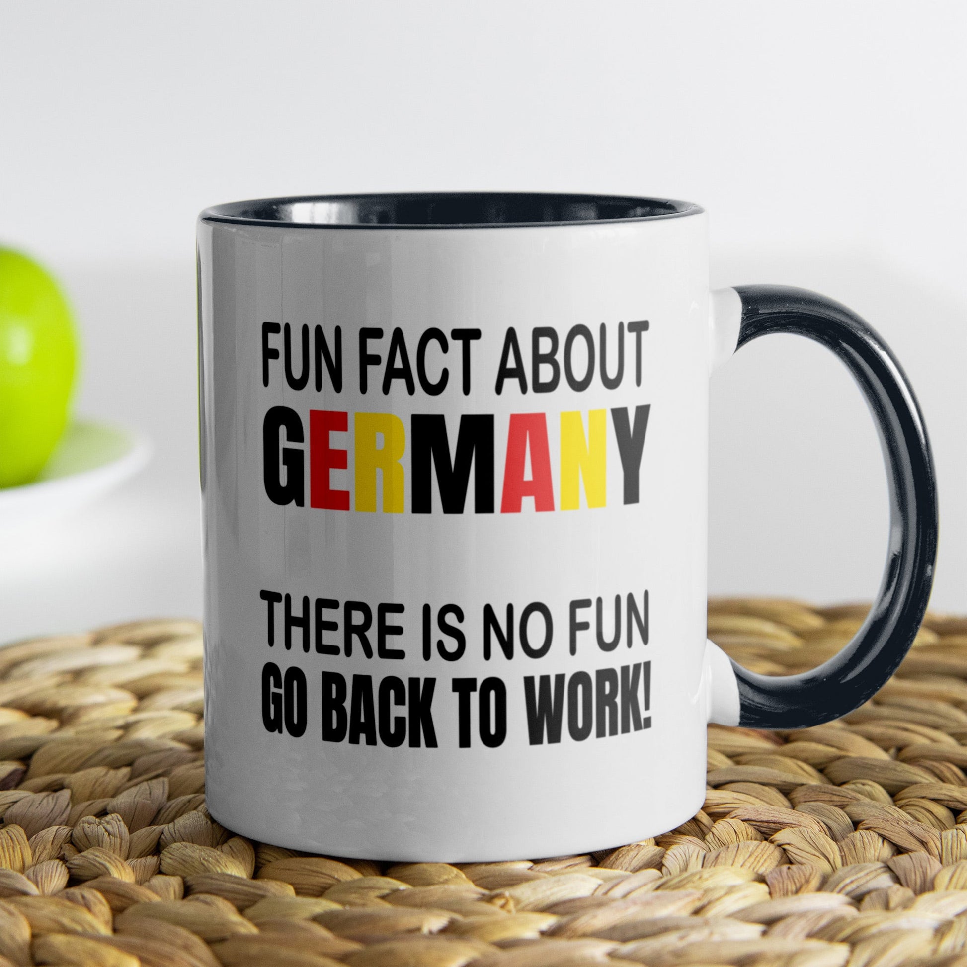 22Feels® Lustige Tasse mit Spruch: - Büro Geschenkidee (Weiss-Schwarz, 320ml)-TwoTone Tasse Weiss-Schwarz 320ml-22Feels