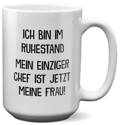 22Feels® Renteintritt Geschenk für Männer - XL Tasse mit Spruch (Weiss, 440ml)-Weisse XL Tasse 440ml-22Feels