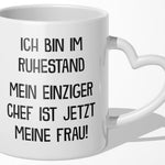 22Feels® Renteintritt Geschenk für Männer - Tasse mit Spruch (Herzhenkel, Weiss, 320ml)-Tasse Weiss Herzhenkel 320ml-22Feels