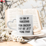 22Feels® Renteintritt Geschenk für Männer - Tasse mit Spruch (Herzhenkel, Weiss, 320ml)-Tasse Weiss Herzhenkel 320ml-22Feels