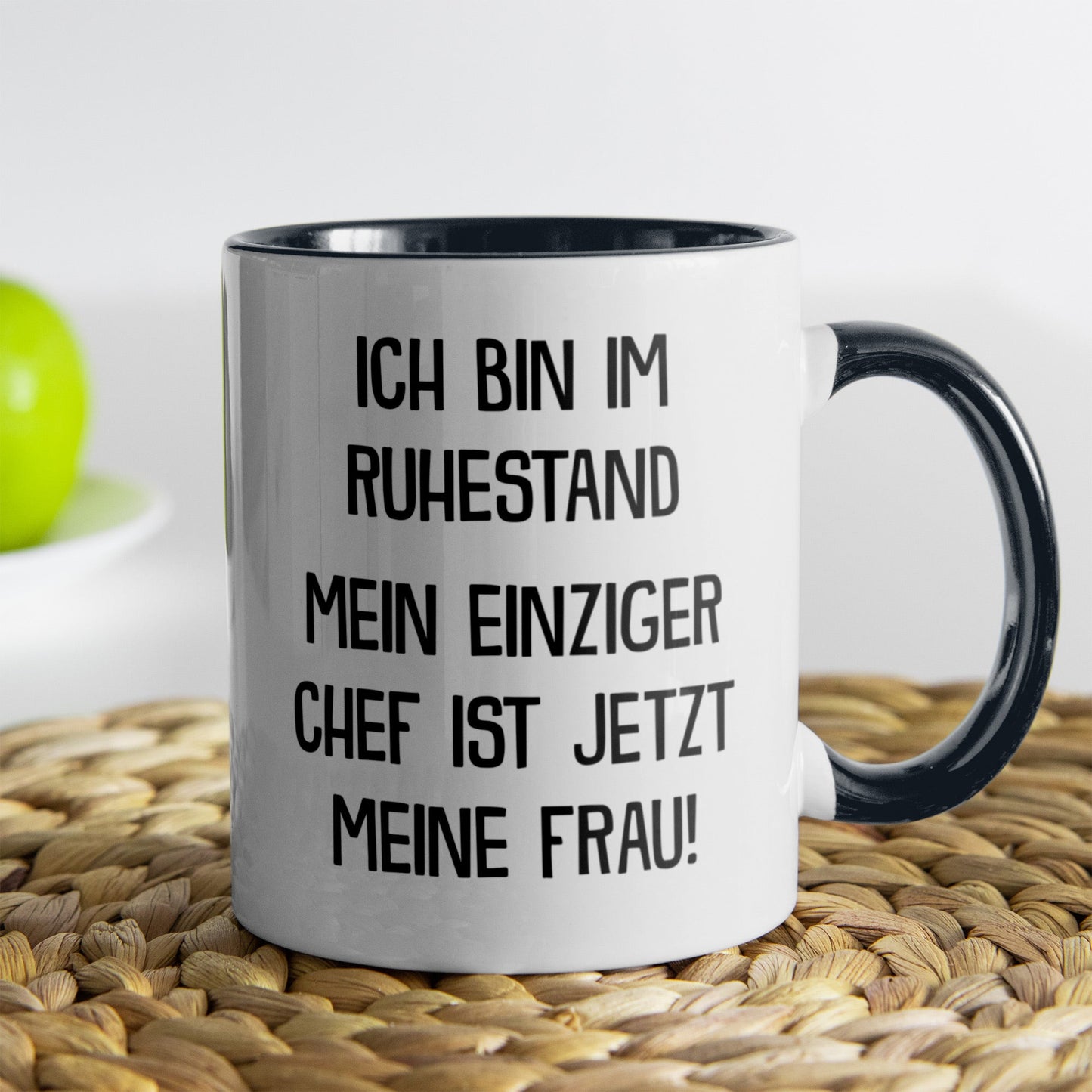 22Feels® Renteintritt Geschenk für Männer - Tasse mit Spruch (Weiss-Schwarz, 320ml)-TwoTone Tasse Weiss-Schwarz 320ml-22Feels