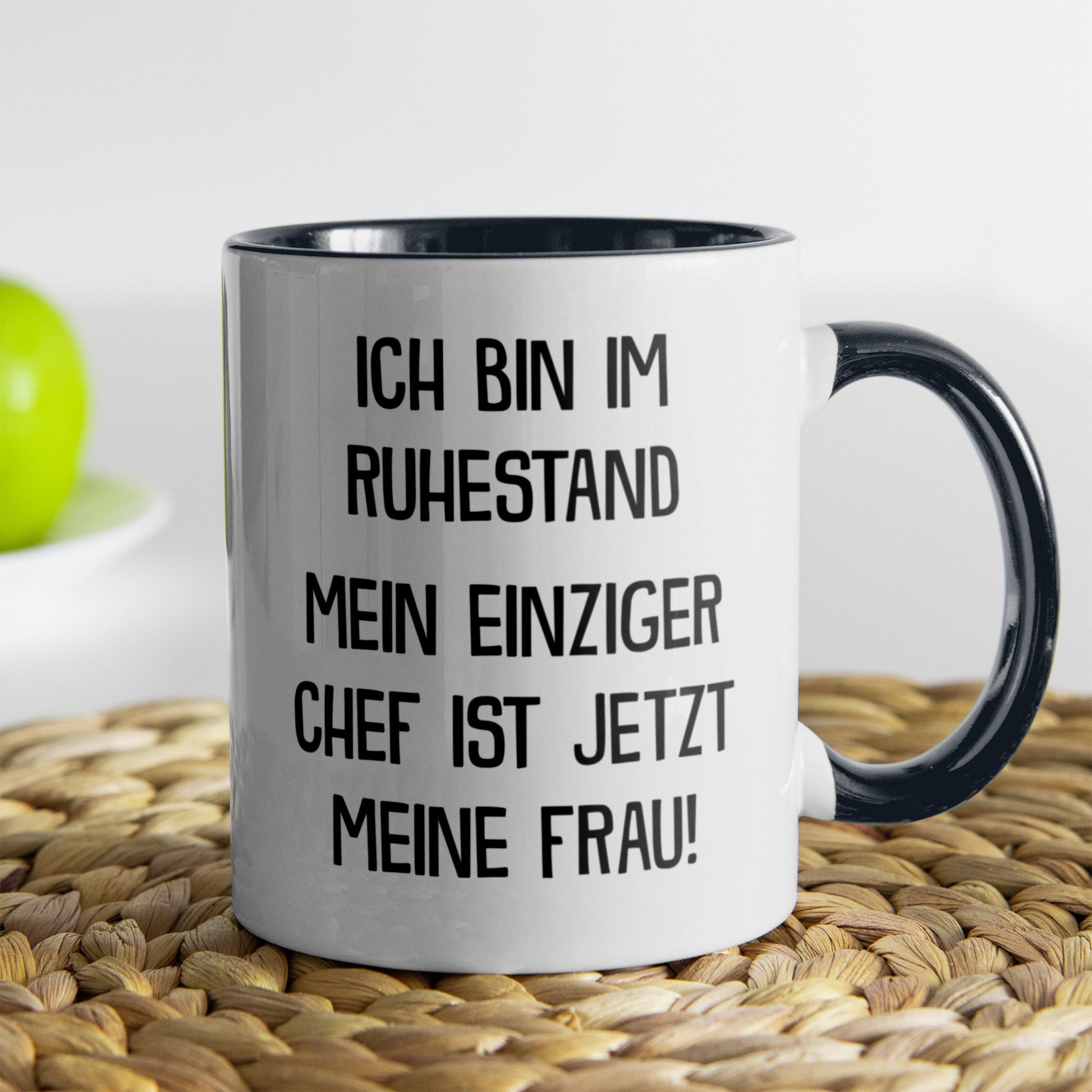 22Feels® Renteintritt Geschenk für Männer - Tasse mit Spruch (Weiss-Schwarz, 320ml)-TwoTone Tasse Weiss-Schwarz 320ml-22Feels