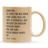 22Feels® Papa Geschenk von Tochter - Glitzertasse mit Spruch (Gold, 320ml)-Glitzertasse Gold 320ml-22Feels