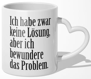 22Feels® Lustige Tasse mit Spruch: - Büro Geschenkidee (Herzhenkel, Weiss, 320ml)-Tasse Weiss Herzhenkel 320ml-22Feels