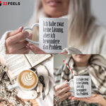 22Feels® Lustige Tasse mit Spruch: - Büro Geschenkidee (Herzhenkel, Weiss, 320ml)-Tasse Weiss Herzhenkel 320ml-22Feels