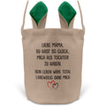22Feels® Mama Osterkorb von Tochter Mutter mit Henkel Ostergeschenk Tragetasche Ostern Deko Osternest Körbchen Hasenohren (Beige/Grün)-Ostern Tragetasche-22Feels