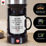 22Feels® Mama Geschenk von Tochter - Tasse mit Spruch: Glück mich zu haben (Weiss-Schwarz, 320ml)-TwoTone Tasse Weiss-Schwarz 320ml-22Feels