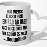 22Feels® Lustige Tasse mit Spruch: - Büro Geschenkidee (Herzhenkel, Weiss, 320ml)-Tasse Weiss Herzhenkel 320ml-22Feels