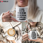 22Feels® Lustige Tasse mit Spruch: - Büro Geschenkidee (Herzhenkel, Weiss, 320ml)-Tasse Weiss Herzhenkel 320ml-22Feels