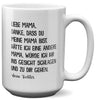 22Feels® Mama Geschenk von Tochter - XL Tasse mit Spruch: Danke (Weiss, 440ml)-Weisse XL Tasse 440ml-22Feels
