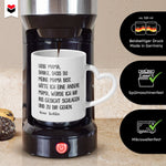 22Feels® Mama Geschenk von Tochter - Tasse mit Spruch (Herzhenkel, Weiss, 320ml)-Tasse Weiss Herzhenkel 320ml-22Feels
