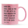 22Feels® Papa Geschenk von Sohn - Glitzertasse mit Spruch: Danke (Pink, 320ml)-Glitzertasse Pink 320ml-22Feels
