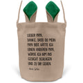 22Feels® Papa Osterkorb von Sohn Vater mit Henkel Ostergeschenk Tragetasche Ostern Deko Osternest Körbchen Hasenohren (Beige/Grün)-Ostern Tragetasche-22Feels
