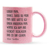 22Feels® Papa Geschenk von Tochter - Glitzertasse mit Spruch: Zirkus 'Papa' (Pink, 320ml)-Glitzertasse Pink 320ml-22Feels